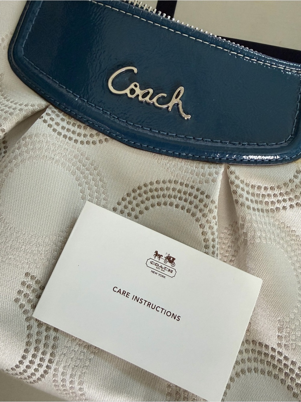 Coach Signature Ashley Dotted Op Art Convertible Hobo Bag Y2K - Picture 13 of 13